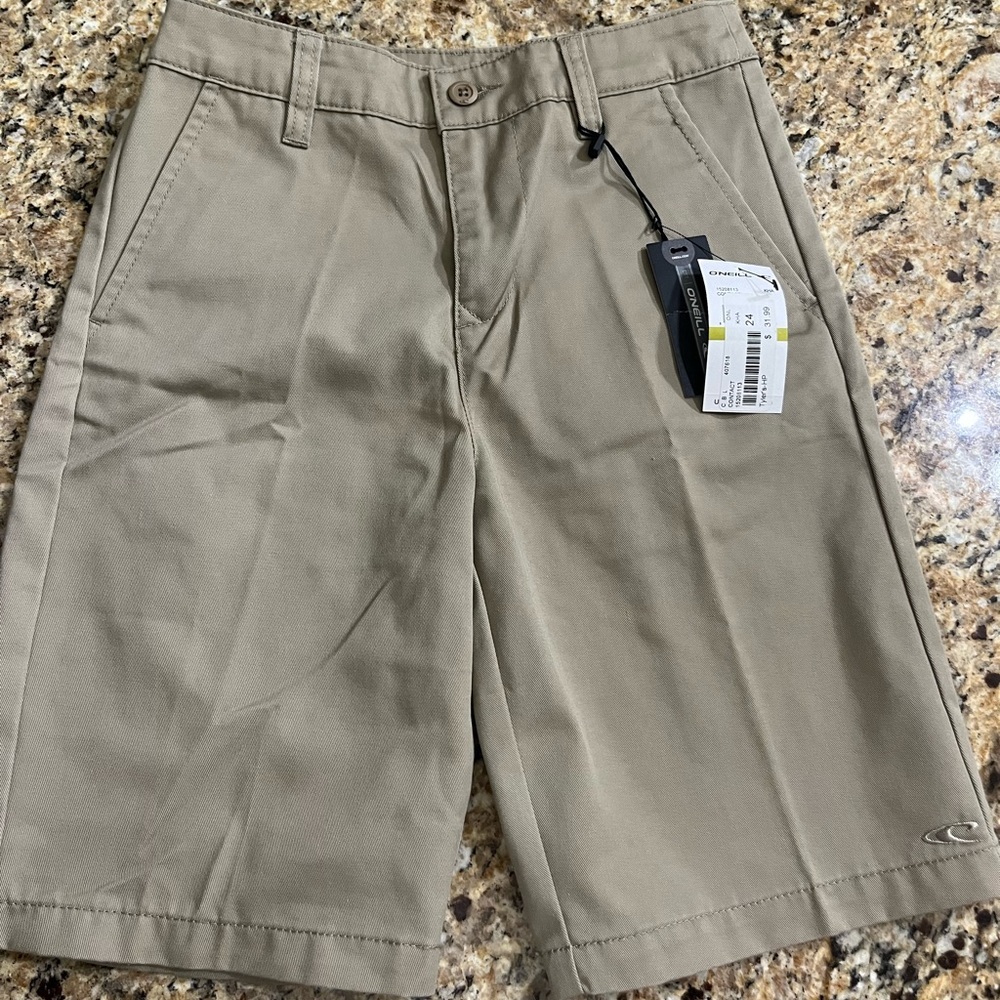 Boys O’Neill Khaki Shorts Size 24 (boys size 8)